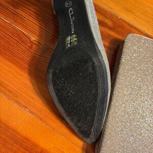 CL by Laundry Silvery Glittery Shoes and Bag - Formal Wear- Like New!